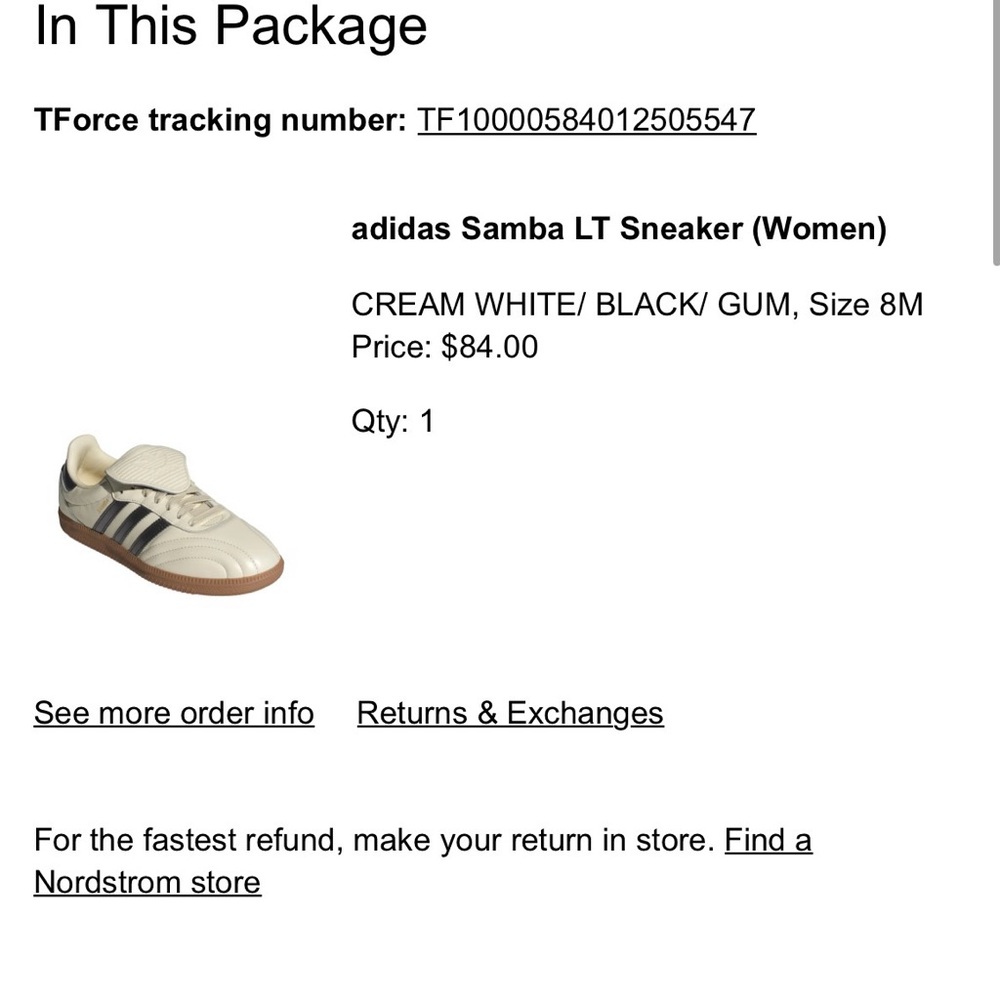 Adidas Samba LT Women's Sneakers - Cream White and Black (almost new) - Picture 2 of 6